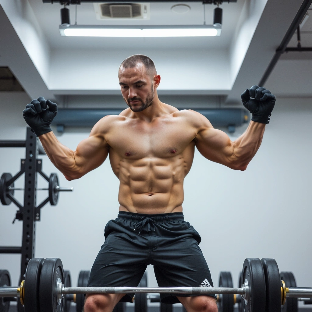 CrossFit athlete performing workout